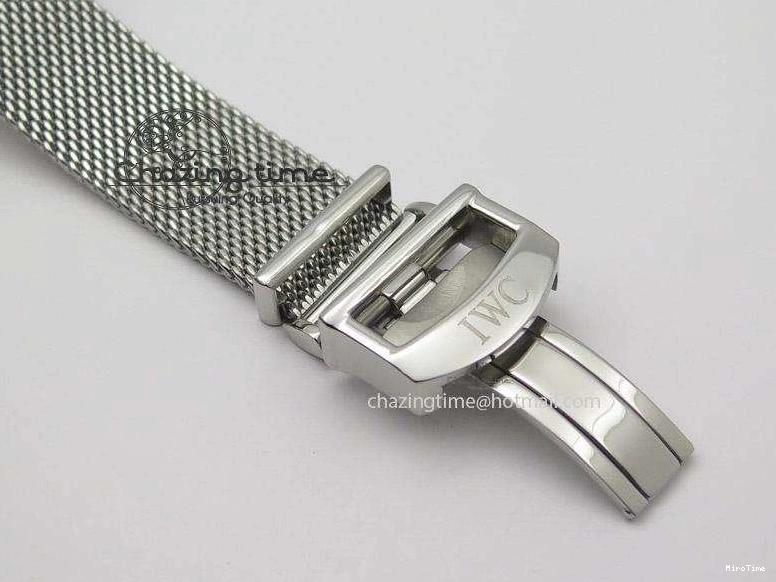 MIROTIME 0810 Portofino SCHAFFHAUSEN SS MKF 1:1 Best Edition Blue Dial On Mesh Bracelet A Versatile 7338